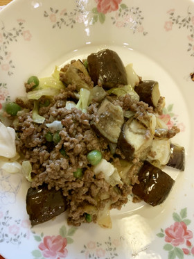 ひき肉簡単味噌炒め