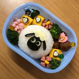 キャラ弁初心者⋆幼稚園⋆ショーン弁当
