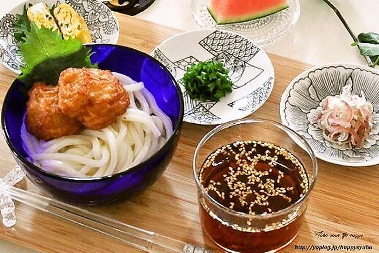さつま揚げと薬味の冷やしうどん レシピ 作り方 By ジャカランダ クックパッド