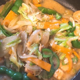 鮭缶でチャンチヤン煮