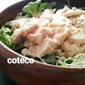 鶏チャーシューのシンプルサラダ