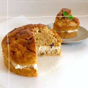 黒糖ケーキ*バナナチーズクリーム