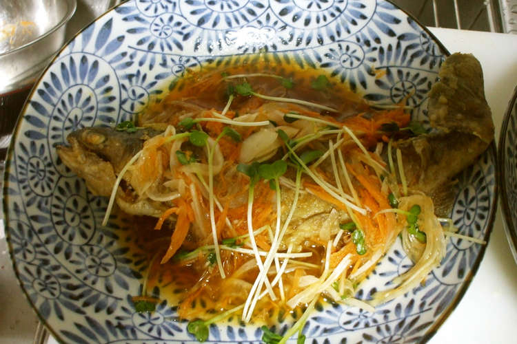 ニジマスの南蛮姿漬け レシピ 作り方 By 月夜のからす クックパッド