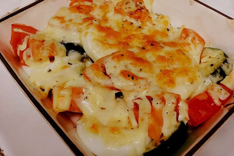 ズッキーニとトマトのマヨチーズ焼き レシピ 作り方 By Junchan888 クックパッド 簡単おいしいみんなのレシピが360万品