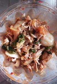 キムチ豚サラダ