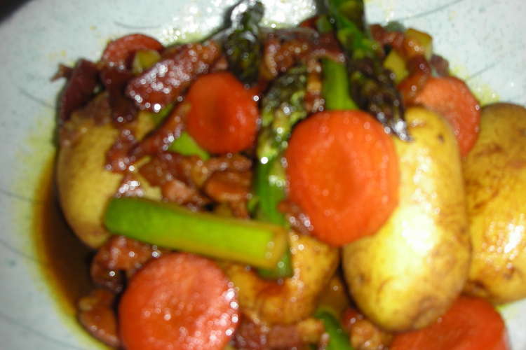 皮付き新じゃがのカレー風味 レシピ 作り方 By 喰い倒れ虎太郎 クックパッド