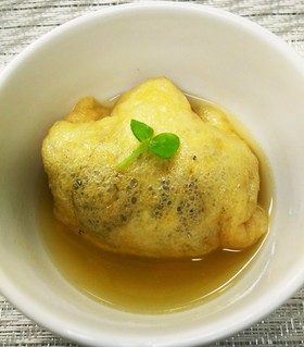 パリパリきゅうりの きんちゃく煮びたし