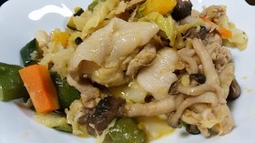 豚肉の野菜炒め 生姜たっぷりで