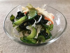 1:1:1で簡単 きゅうりと海藻の酢の物