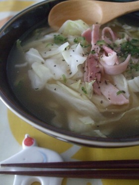 簡単!キャベツ DE ラーメン☆