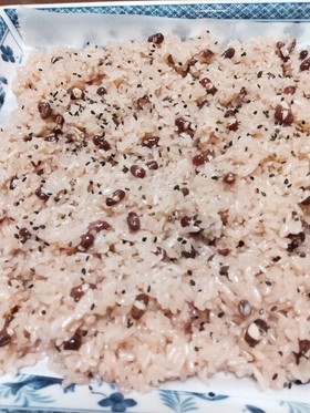 お赤飯(圧力鍋を使って) 2