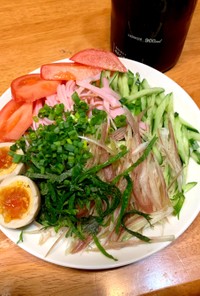 サラダそうめん 簡単☆流水麺(^^)