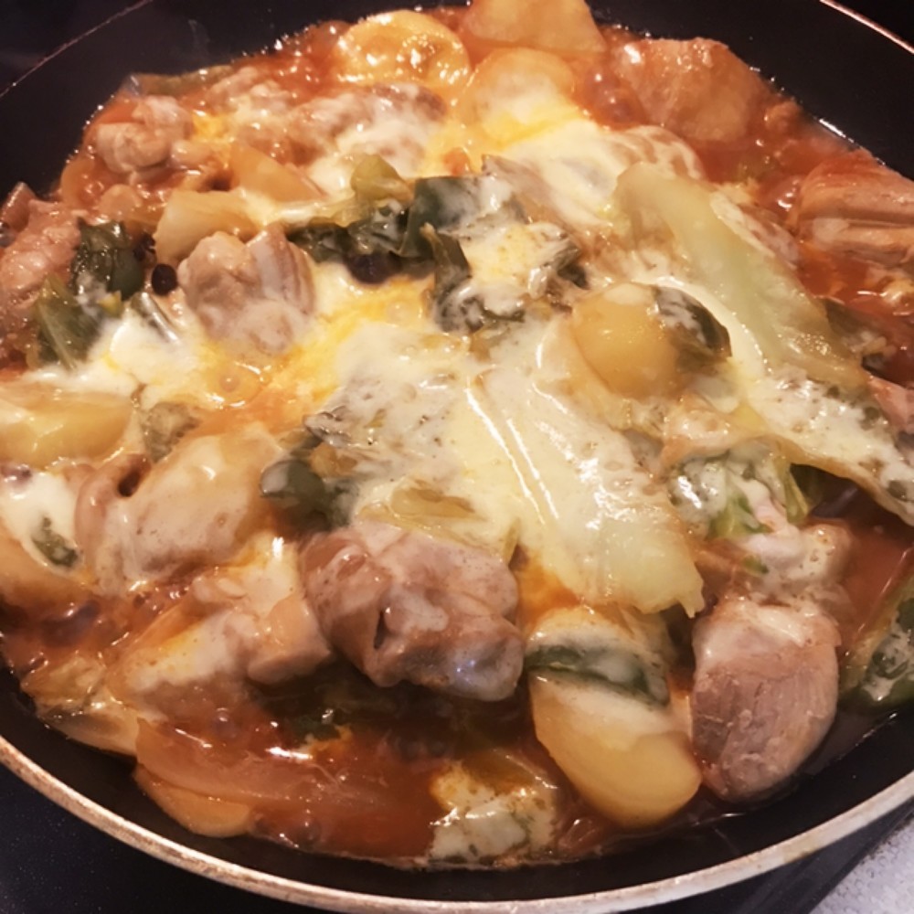 フライパンでチーズダッカルビ レシピ 作り方 By Chicory416 クックパッド