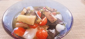 ナスとプチトマトのお素麺
