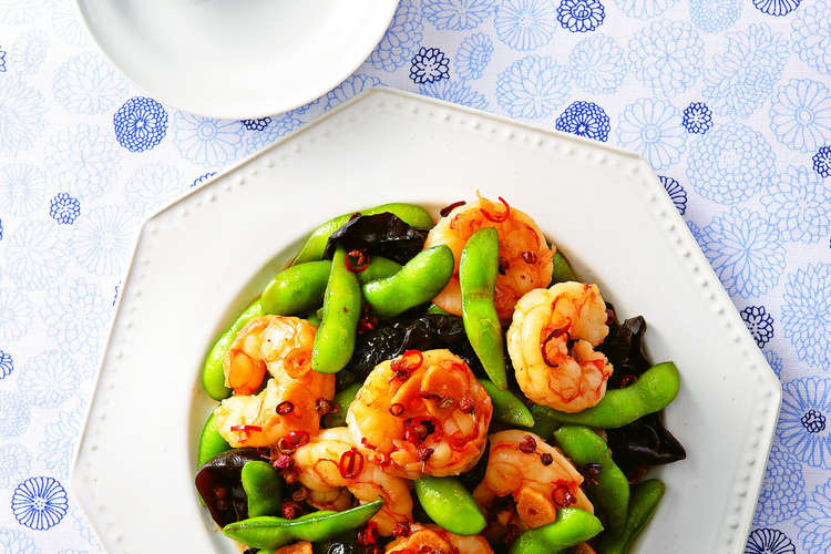 赤えびと枝豆の花椒炒め レシピ 作り方 By 阪急オアシス クックパッド 簡単おいしいみんなのレシピが349万品