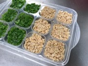 離乳食中期*フリージング*水煮大豆の写真