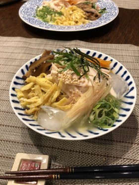 冷やし鶏飯・冷た〜いスープでサラサラと♬