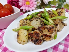ポテトとチキンのハーブソテー