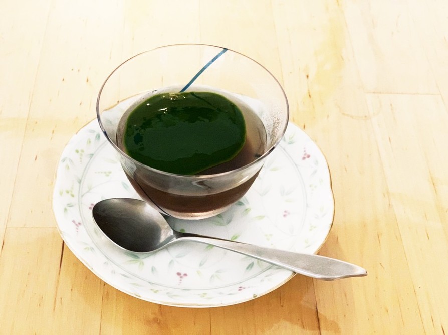 10分で作る抹茶と小豆のゼリーの画像