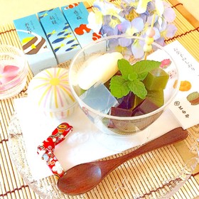 あんみつに羊羹