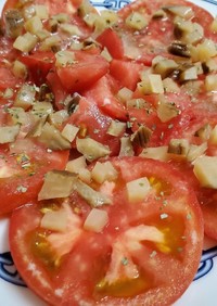 いぶりがっこ☆とトマトのサラダ