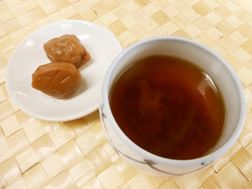 夏ばて予防に~梅しょうゆ茶♪めっけ