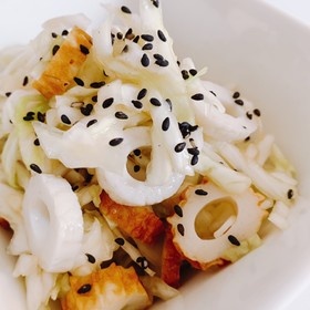 簡単で手間要らず!キャベちくぽん酢