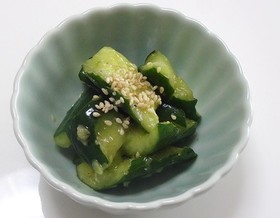 たたききゅうりのお漬物