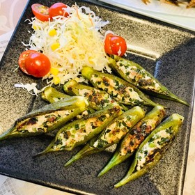オクラ餃子