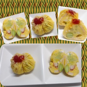 子供にも作れる簡単、たまご巾着☺️