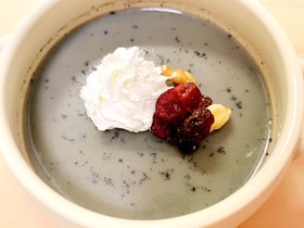 レンチンで!黒ごま豆乳プリン