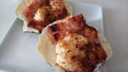 殻付きホタテのバター醤油焼きの写真