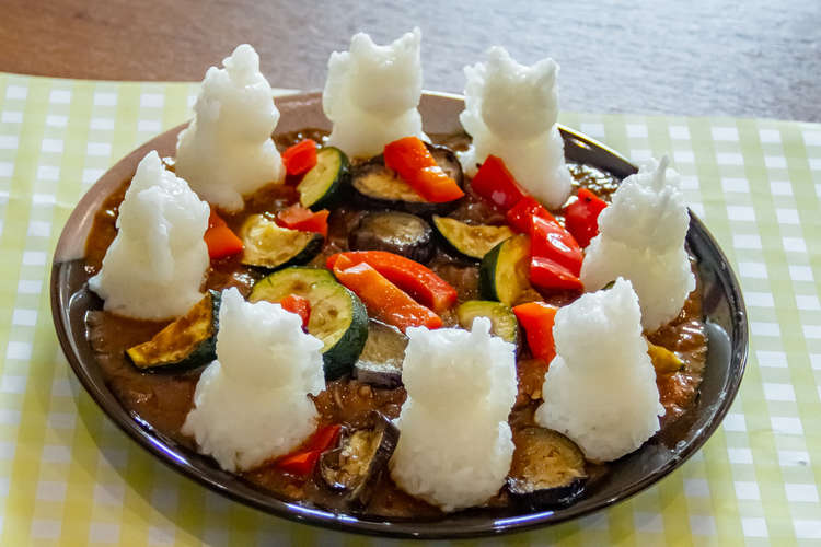 夏野菜のねこカレー レシピ 作り方 By はぴねこクッキング クックパッド 簡単おいしいみんなのレシピが353万品