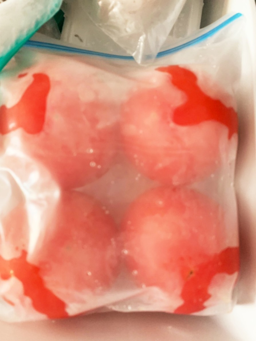 トマトの冷凍保存の画像