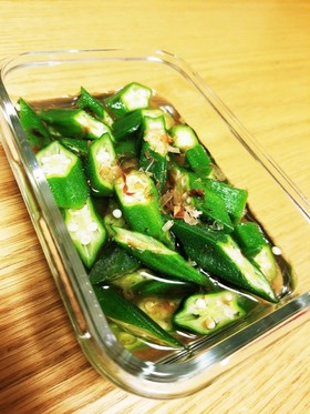 白だしであっさり副菜⭐オクラのお浸し⭐