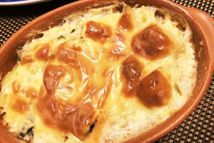 低カロリー 鮭とほうれん草の豆腐グラタン レシピ 作り方 By おたま0525 クックパッド