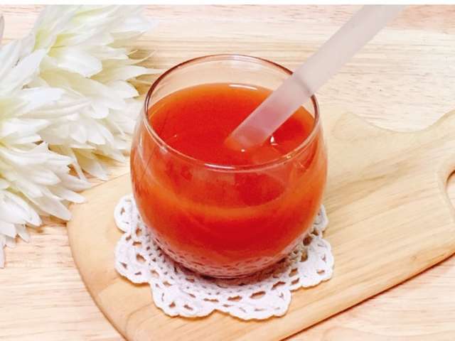 飲みやすいꕤ甘酒割りトマトジュース By ミニィ クックパッド
