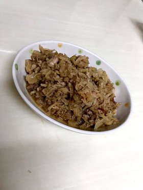 節約おかず☆鯖缶と切干大根と白菜の炒り煮