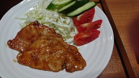 疲労回復豚肉のガーリックソテー
