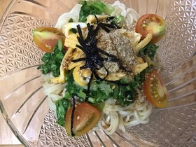 葉大根の中華麺