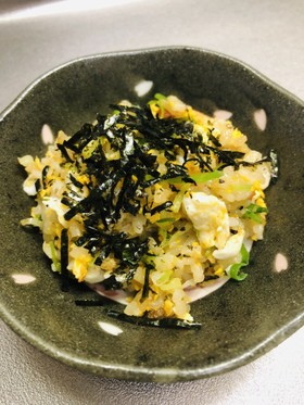 お揚げと三つ葉の和風炒飯
