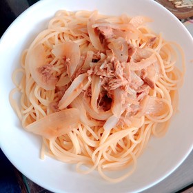 ツナとタマネギの和風パスタ