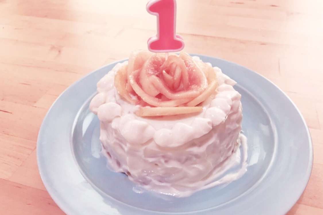 卵アレルギー安心の1歳のお誕生日ケーキ レシピ 作り方 By ぽかぽかてゅーど クックパッド 簡単おいしいみんなのレシピが379万品
