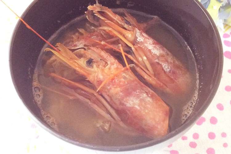 捨てないで お刺身海老頭でお味噌汁 レシピ 作り方 By Hikarin クックパッド