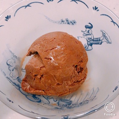 生クリーム入り、濃厚チョコアイスクリームの写真