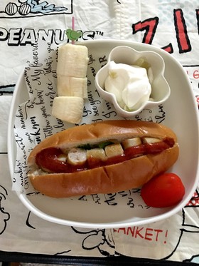 2歳〜野菜入りホットドッグ☆朝食、おやつ