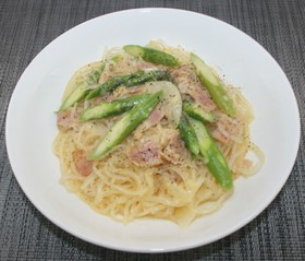糖質☆乾燥こんにゃくパスタでカルボナーラ