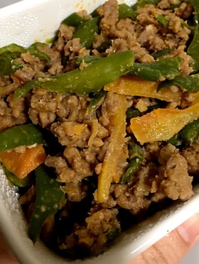 万願寺と肉味噌炒め