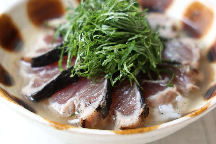 戻り鰹の大葉だし茶漬け レシピ 作り方 By 株式会社出来商店 クックパッド 簡単おいしいみんなのレシピが364万品