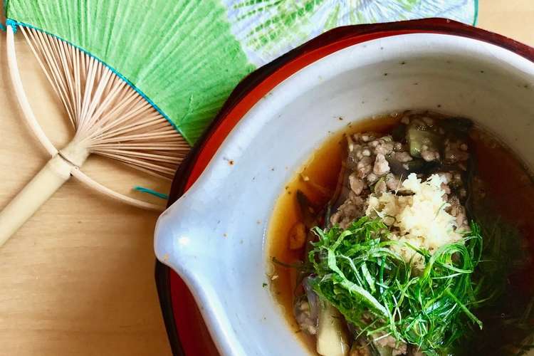 茄子と豚挽き肉 素麺つけ汁 レシピ 作り方 By レオユミオ クックパッド